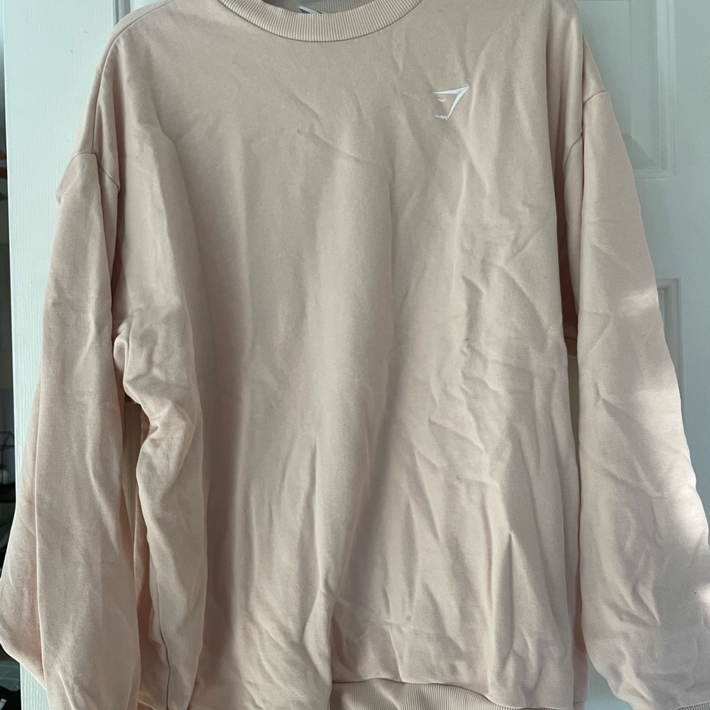 Gymshark Light Peach/Pink Training Oversized Sweatshirt